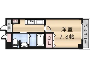 フォレスタ長居【2階】の間取り