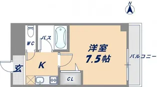 コートビュータワー【8階】の間取り
