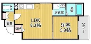GRAND FUSE【3階】の間取り
