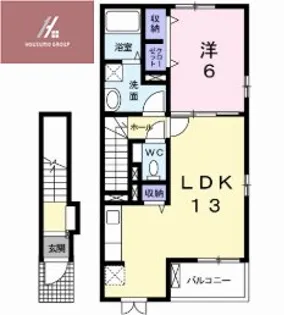 メゾン真【203号室】の間取り