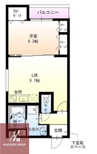 フジパレス豊中岡町ノース 【1階】の間取り