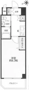 ディナスティ玉造【705号室】の間取り