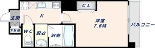 Luxe玉造Ⅱ【1004号室】の間取り