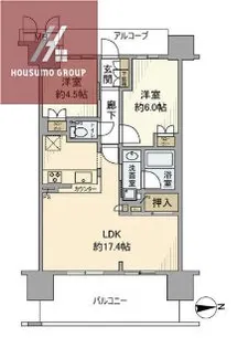 グランマークス久宝寺【7階】の間取り