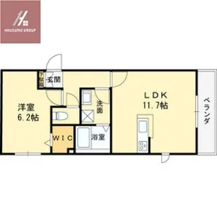 ベルハイム森河内【201号室】の間取り