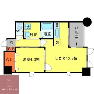 グラン・シャリオ千里中央【701号室】の間取り