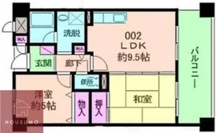 グリーンハイツ清風【502号室】の間取り