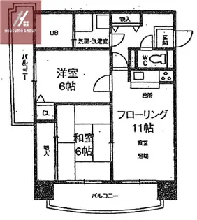 ロイヤルラフィーネ【602号室】の間取り