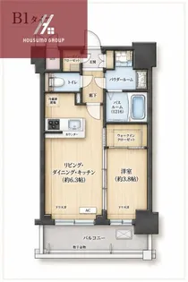 エステムコート大阪オリエンス【204号室】の間取り