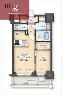 エステムコート大阪オリエンス【205号室】の間取り