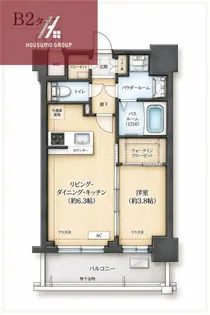 エステムコート大阪オリエンス【206号室】の間取り
