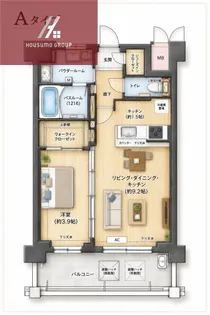 エステムコート大阪オリエンス【208号室】の間取り