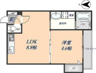 カーサベルデ【102号室】の間取り