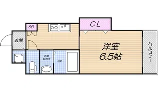 アパルト谷町【302号室】の間取り