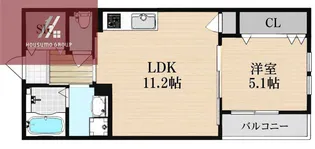 ウエスタンベル【301号室】の間取り