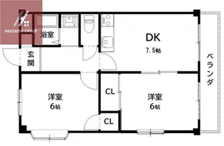 サンパレス加美【4階】の間取り