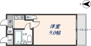 スタジオLH【3009号室】の間取り