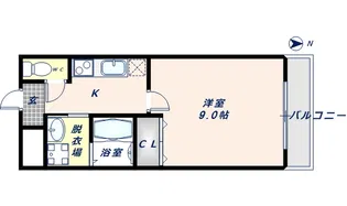 フジパレス新深江Ⅲ番館【202号室】の間取り