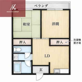 協栄ハイツ【3階】の間取り