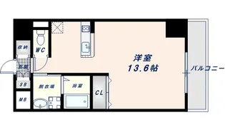 ビバス茨木【4階】の間取り