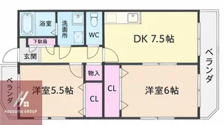 アンシャルル豊中【2階】の間取り