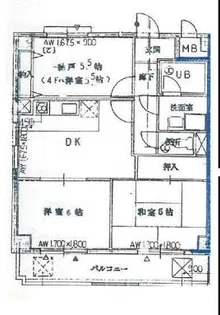 鴻池クレスト【2階】の間取り