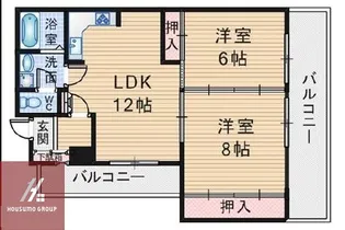 プレール桜塚【3階】の間取り
