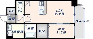 プレサンス新深江ディレット【1204号室】の間取り