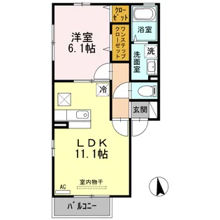 メゾン シャルマン【1階】の間取り