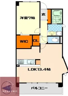 トリニティ北川口【707号室】の間取り