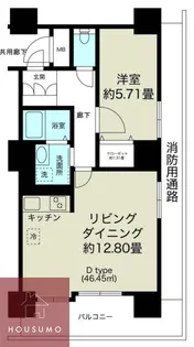 ノルデンタワー新大阪プレミアム 【6階】の間取り