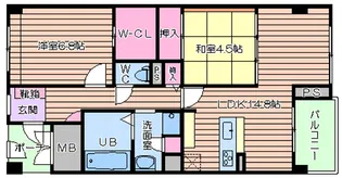 シャーメゾン白鷺【4階】の間取り