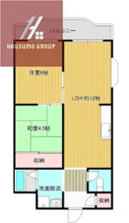 シャンボール長吉【3階】の間取り