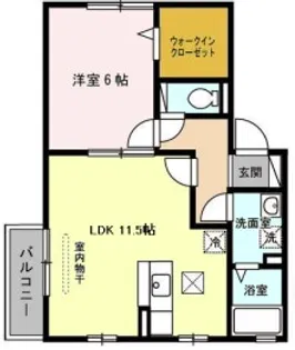 ヴィクトワール【203号室】の間取り