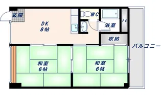 第一シャトー新町【2階】の間取り