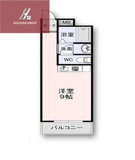新栄プロパティー住道【6階】の間取り