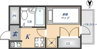 プレアール川田【2C号室】の間取り