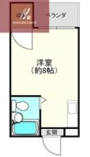 コスモハイム【306号室】の間取り