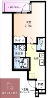 フジパレス吹田中の島公園Ⅲ番館【203号室】の間取り