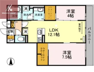 ウエスタンハイツ19【305号室】の間取り