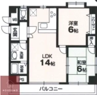 ソレイユ南町【4階】の間取り
