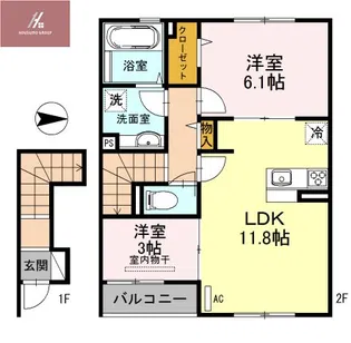 Luxtia【203号室】の間取り