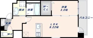 Luxe布施北Ⅲ【15階】の間取り