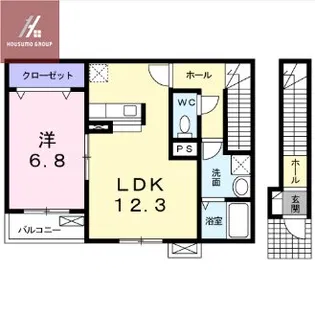 プランテM【203号室】の間取り