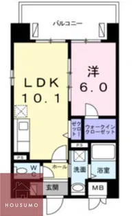 ヴァンヴェール森の宮【7階】の間取り