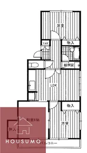 メゾンタカノ【1階】の間取り