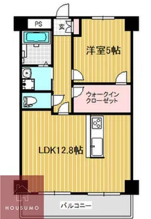 コーポ南千里【502号室】の間取り