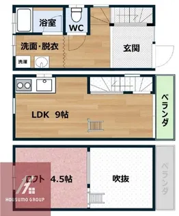 ハーミッツ・セル大桐【05号室】の間取り