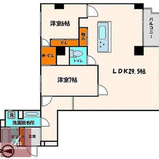 ストーク江坂【502号室】の間取り