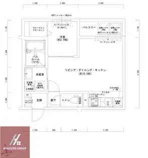 Louis Apartment 豊中蛍池イースト【301号室】の間取り